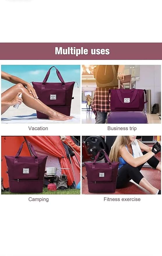 High Capacity Folding Travel Bag – Waterproof & Lightweight