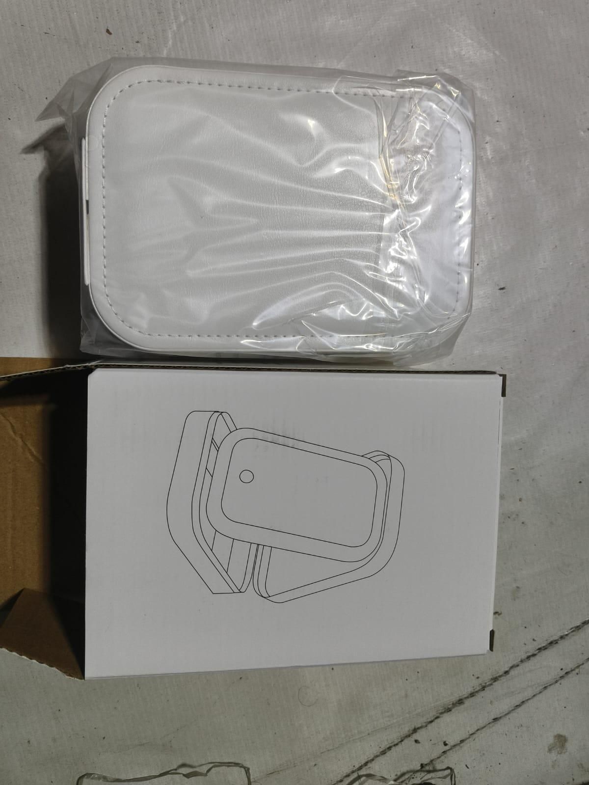 White Jewelry Box with LED Mirror for makeup