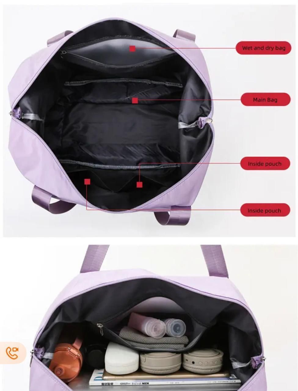 High Capacity Folding Travel Bag – Waterproof & Lightweight